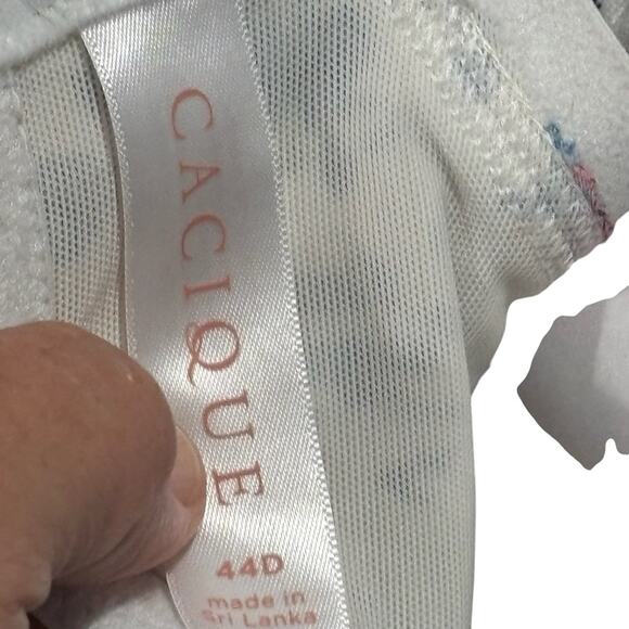 CACIQUE Floral Lightly Lined Full Coverage Underwire Bra Size 44D - Picture 2 of 6